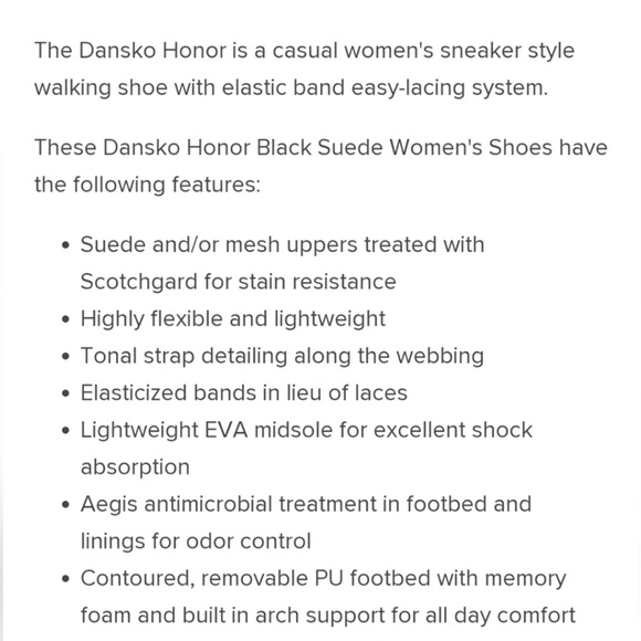 Dansko•❌SOLD on cross post❗️Women's Dansko Honor Black Shoes, size EU38W, - Picture 12 of 14